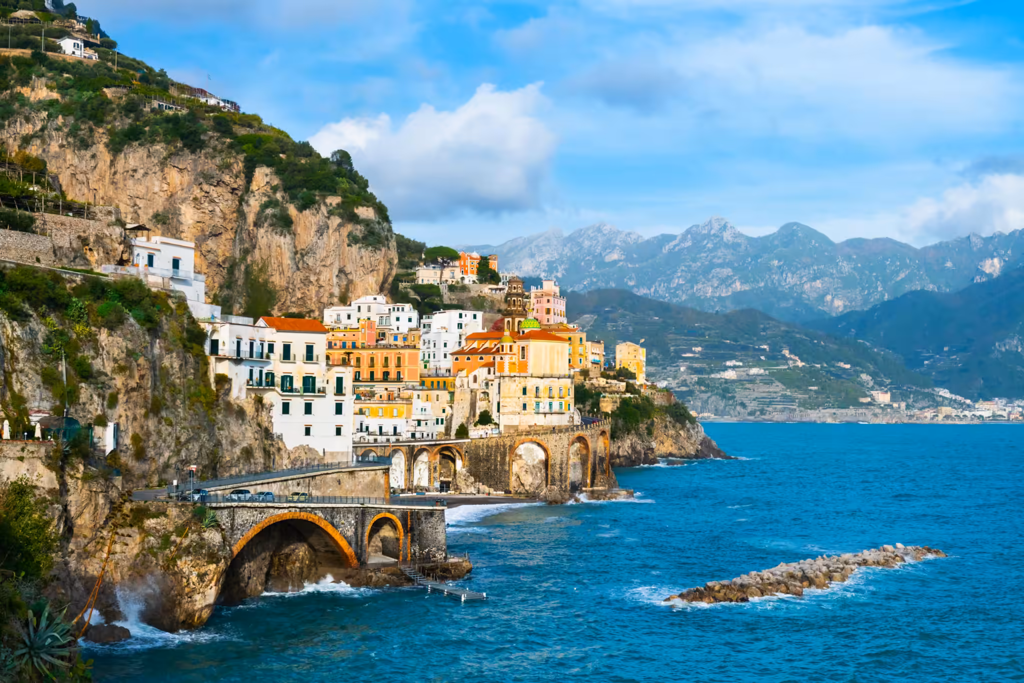 Atrani, en sept nuances de crème.