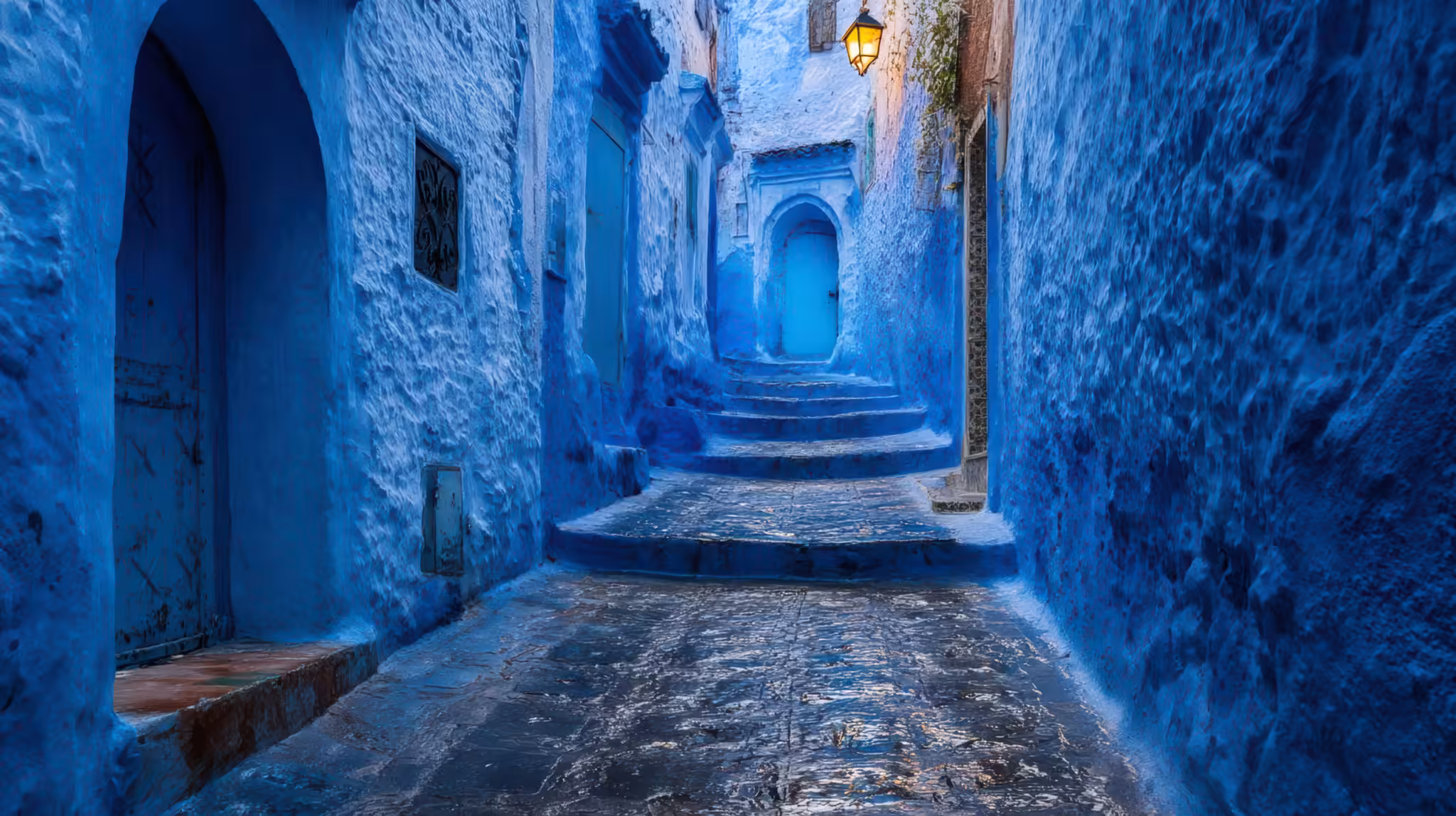 The blue houses of Chefchaouen.