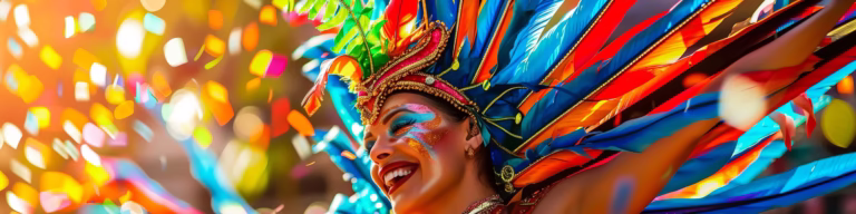 Celebración del carnaval brasileño