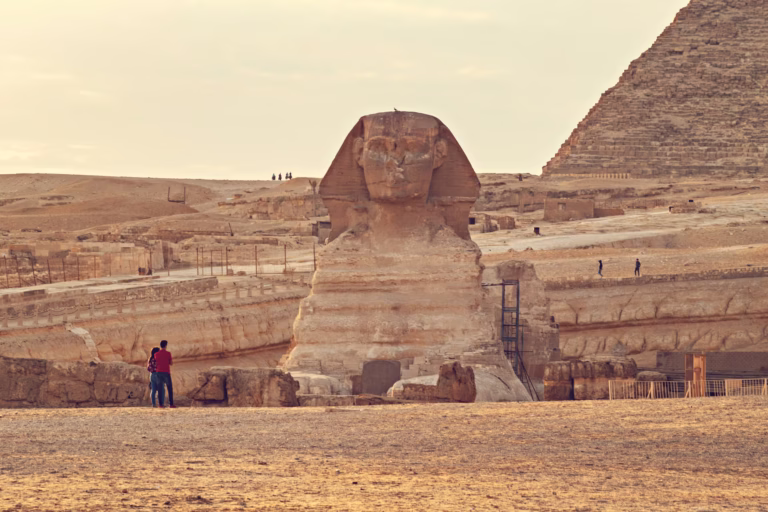 Sfinx bij zonsondergang, Egypte