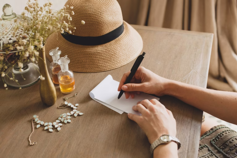 Reisetagebuch und Notizbuch